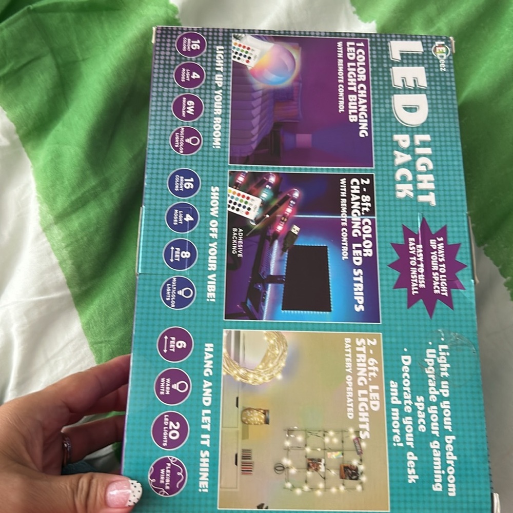 Colorful LED Light Pack with Remote - Picture 2 of 2